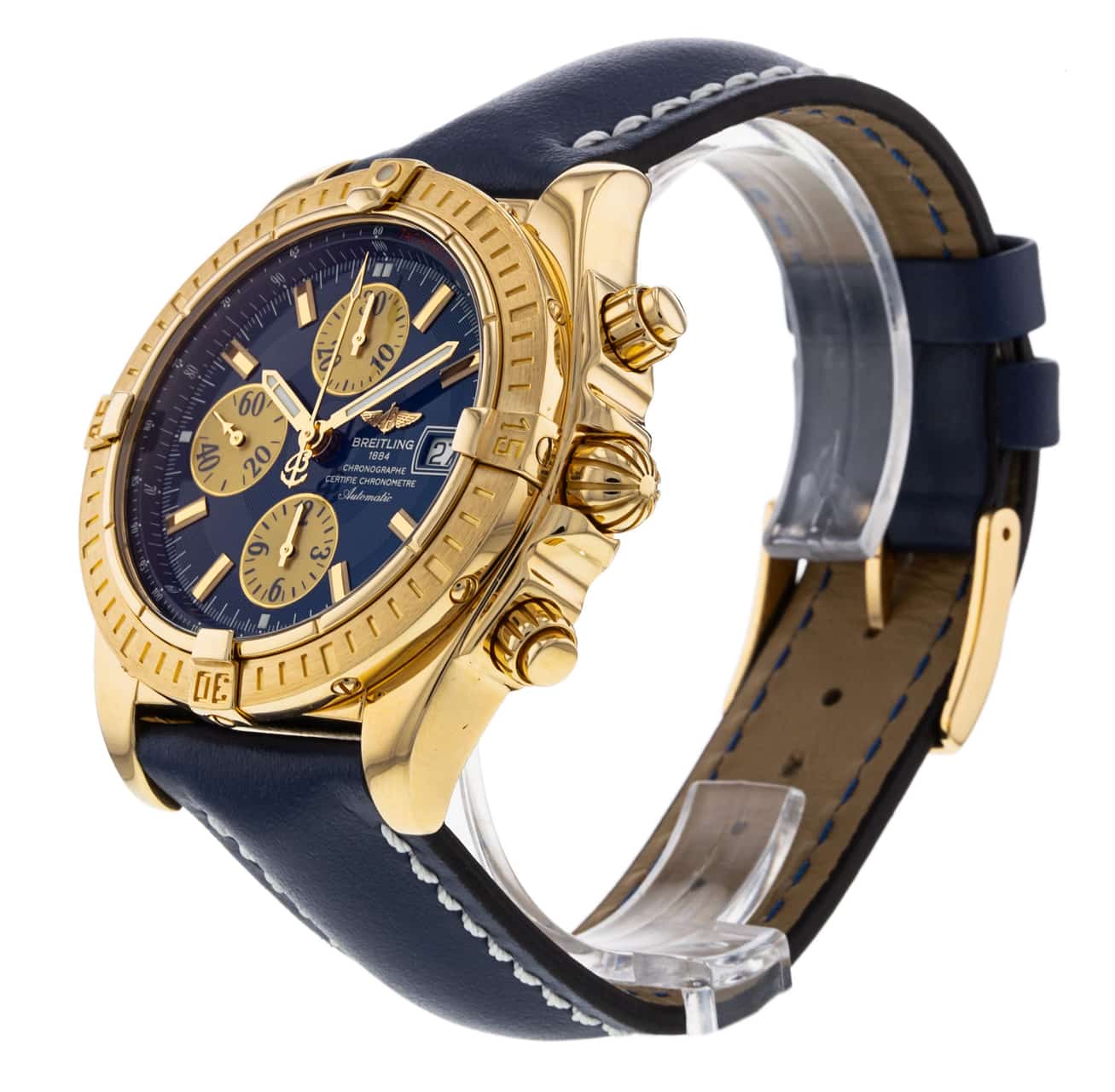 Breitling Chronomat Evolution Blue Baton Dial